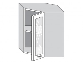 1.60.3у Шкаф настенный (h=720) угловой на 600мм со стекл. дверцей в Карпинске - karpinsk.magazinmebel.ru | фото