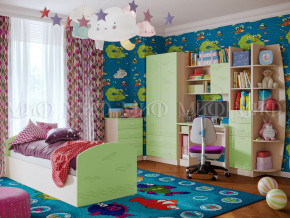 Детская комната Юниор-2 Салатовый в Карпинске - karpinsk.magazinmebel.ru | фото