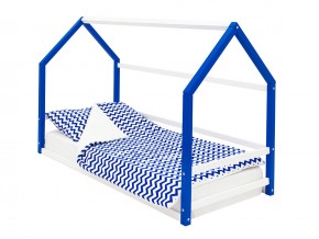 Детская кровать-домик Монтессори Svogen сине-белый в Карпинске - karpinsk.magazinmebel.ru | фото