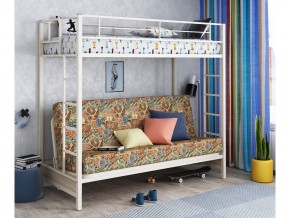 Двухъярусная кровать с диваном Мадлен Слоновая кость-марки в Карпинске - karpinsk.magazinmebel.ru | фото - изображение 1