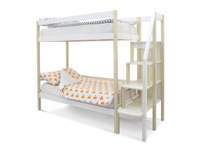 Двухъярусная кровать Svogen бежево-белый в Карпинске - karpinsk.magazinmebel.ru | фото