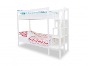 Двухъярусная кровать Svogen белый в Карпинске - karpinsk.magazinmebel.ru | фото - изображение 1