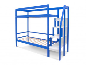 Двухъярусная кровать Svogen с бортиком синий в Карпинске - karpinsk.magazinmebel.ru | фото - изображение 2