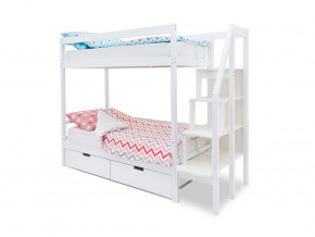Двухъярусная кровать Svogen с ящиками белый в Карпинске - karpinsk.magazinmebel.ru | фото
