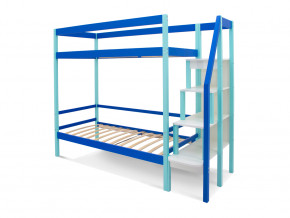 Двухъярусная кровать Svogen с ящиками мятно-синий в Карпинске - karpinsk.magazinmebel.ru | фото - изображение 2