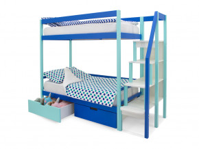 Двухъярусная кровать Svogen с ящиками мятно-синий в Карпинске - karpinsk.magazinmebel.ru | фото - изображение 3