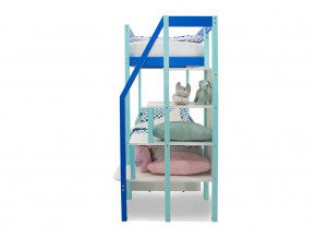 Двухъярусная кровать Svogen с ящиками мятно-синий в Карпинске - karpinsk.magazinmebel.ru | фото - изображение 4