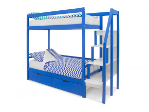 Двухъярусная кровать Svogen с ящиками синий в Карпинске - karpinsk.magazinmebel.ru | фото - изображение 1