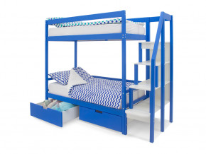 Двухъярусная кровать Svogen с ящиками синий в Карпинске - karpinsk.magazinmebel.ru | фото - изображение 2