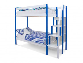 Двухъярусная кровать Svogen сине-белый в Карпинске - karpinsk.magazinmebel.ru | фото