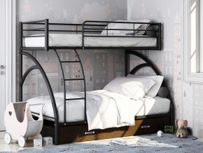 Двухъярусная кровать Виньола-2 Я черный в Карпинске - karpinsk.magazinmebel.ru | фото - изображение 1