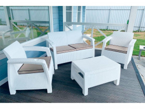 Комплект уличной мебели Yalta Terrace Set белый в Карпинске - karpinsk.magazinmebel.ru | фото