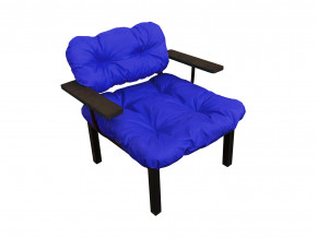 Кресло Дачное синяя подушка в Карпинске - karpinsk.magazinmebel.ru | фото