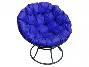 Кресло Папасан без ротанга синяя подушка в Карпинске - karpinsk.magazinmebel.ru | фото