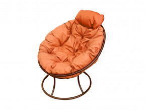 Кресло Папасан мини без ротанга оранжевая подушка в Карпинске - karpinsk.magazinmebel.ru | фото