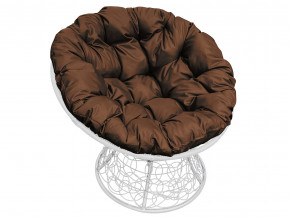 Кресло Папасан с ротангом коричневая подушка в Карпинске - karpinsk.magazinmebel.ru | фото