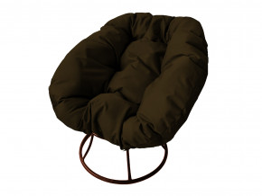 Кресло Пончик без ротанга коричневая подушка в Карпинске - karpinsk.magazinmebel.ru | фото - изображение 1