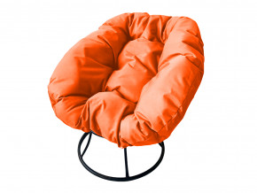 Кресло Пончик без ротанга оранжевая подушка в Карпинске - karpinsk.magazinmebel.ru | фото - изображение 1