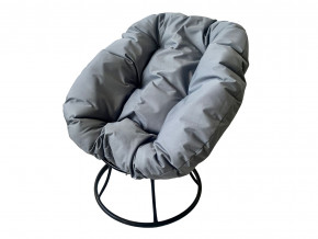 Кресло Пончик без ротанга серая подушка в Карпинске - karpinsk.magazinmebel.ru | фото - изображение 1