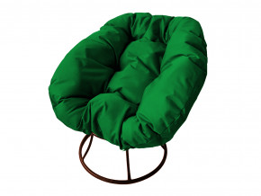 Кресло Пончик без ротанга зелёная подушка в Карпинске - karpinsk.magazinmebel.ru | фото - изображение 1
