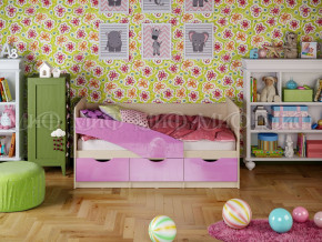 Кровать Бабочки 1600 Сиреневый металлик в Карпинске - karpinsk.magazinmebel.ru | фото - изображение 1