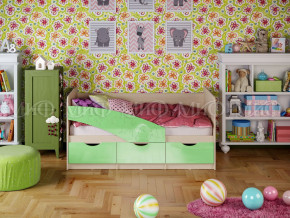 Кровать Бабочки 1800 Салатовый металлик в Карпинске - karpinsk.magazinmebel.ru | фото
