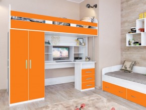 Кровать чердак Аракс винтерберг-оранжевый в Карпинске - karpinsk.magazinmebel.ru | фото