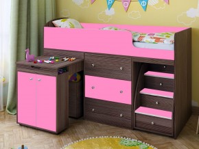 Кровать чердак Малыш 80х180 бодега-розовый в Карпинске - karpinsk.magazinmebel.ru | фото