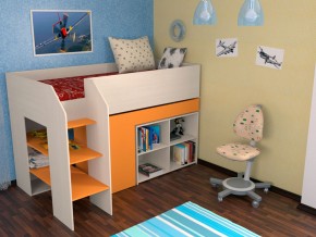 Кровать чердак Теремок 2 Оранжевый в Карпинске - karpinsk.magazinmebel.ru | фото