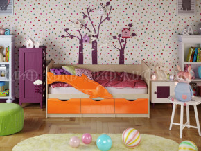 Кровать Дельфин-1 1600 Оранжевый металлик в Карпинске - karpinsk.magazinmebel.ru | фото