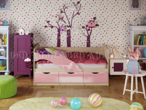 Кровать Дельфин-1 1600 Розовый металлик в Карпинске - karpinsk.magazinmebel.ru | фото