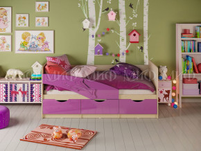 Кровать Дельфин 1600 Фиолетовый металлик в Карпинске - karpinsk.magazinmebel.ru | фото