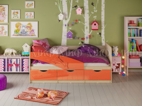 Кровать Дельфин 1600 Оранжевый металлик в Карпинске - karpinsk.magazinmebel.ru | фото