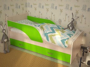 Кровать детская Максимка млечный дуб-лайм в Карпинске - karpinsk.magazinmebel.ru | фото