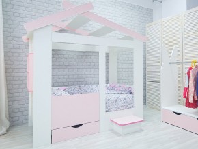 Кровать детская Теремок без ящика розовая в Карпинске - karpinsk.magazinmebel.ru | фото - изображение 2