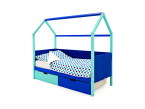 Кровать-домик мягкий Svogen с ящиками мятно-синий в Карпинске - karpinsk.magazinmebel.ru | фото - изображение 1