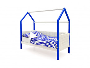 Кровать-домик мягкий Svogen сине-белый в Карпинске - karpinsk.magazinmebel.ru | фото