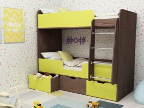 Кровать двухъярусная Малыш двойняшка бодега-лайм в Карпинске - karpinsk.magazinmebel.ru | фото