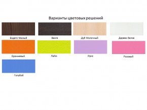 Кровать двухъярусная Малыш двойняшка дуб молочный-ирис в Карпинске - karpinsk.magazinmebel.ru | фото - изображение 2