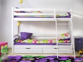 Кровать двухъярусная Сонечка с ящиками и лестницей в Карпинске - karpinsk.magazinmebel.ru | фото - изображение 2