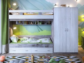 Кровать двухъярусная Юта 2 со шкафом в Карпинске - karpinsk.magazinmebel.ru | фото