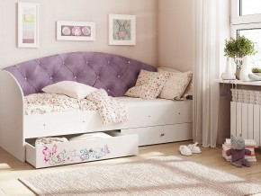 Кровать Эльза Белый-фиолетовый в Карпинске - karpinsk.magazinmebel.ru | фото - изображение 1
