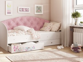 Кровать Эльза Белый-розовый в Карпинске - karpinsk.magazinmebel.ru | фото