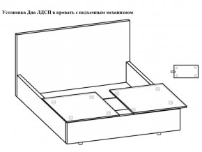 Кровать Феодосия норма 160 с механизмом подъема и дном ЛДСП в Карпинске - karpinsk.magazinmebel.ru | фото - изображение 5