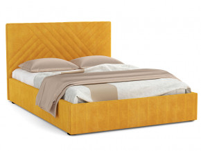 Кровать Гамма 1600 с основанием велюр тенерифе куркума в Карпинске - karpinsk.magazinmebel.ru | фото