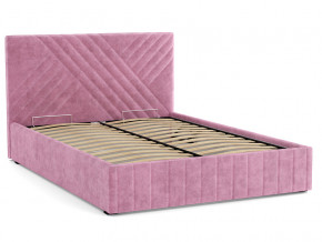 Кровать Гамма 1600 с основанием велюр тенерифе розовый в Карпинске - karpinsk.magazinmebel.ru | фото - изображение 2