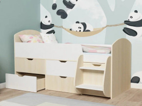 Кровать Малыш-7 Дуб-Белое дерево в Карпинске - karpinsk.magazinmebel.ru | фото - изображение 3