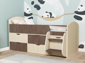 Кровать Малыш-7 Дуб-Бодега в Карпинске - karpinsk.magazinmebel.ru | фото