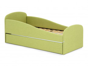 Кровать с ящиком Letmo авокадо (рогожка) в Карпинске - karpinsk.magazinmebel.ru | фото
