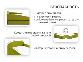 Кровать с ящиком Letmo оливковый (велюр) в Карпинске - karpinsk.magazinmebel.ru | фото - изображение 13